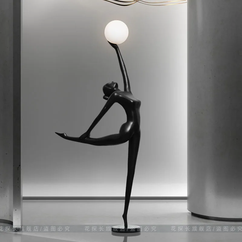 Abstract ballet dancing figurines sculpture ornament for garden decoration