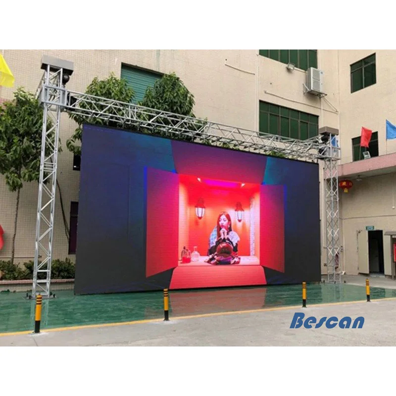Park Square Scenic Spot column led Outdoor display screen p3.91 HD full color led Advertising screen rental screen