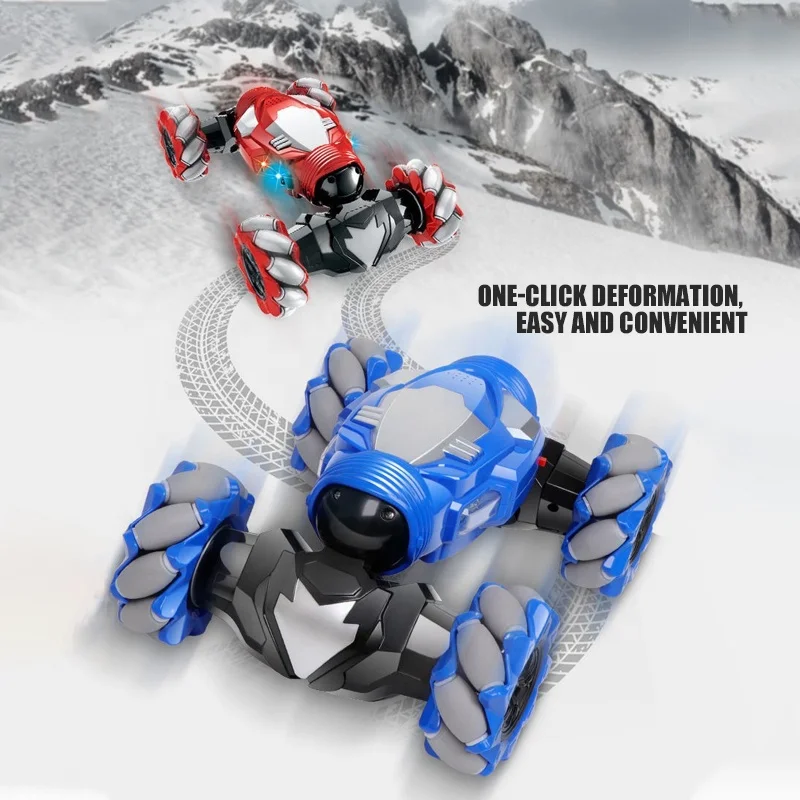 1:16 9CH 4x4 Hand Gesture Remote Control Double Sided 360 Degree Racing RC Skidding Stunt Car Toy with High Speed