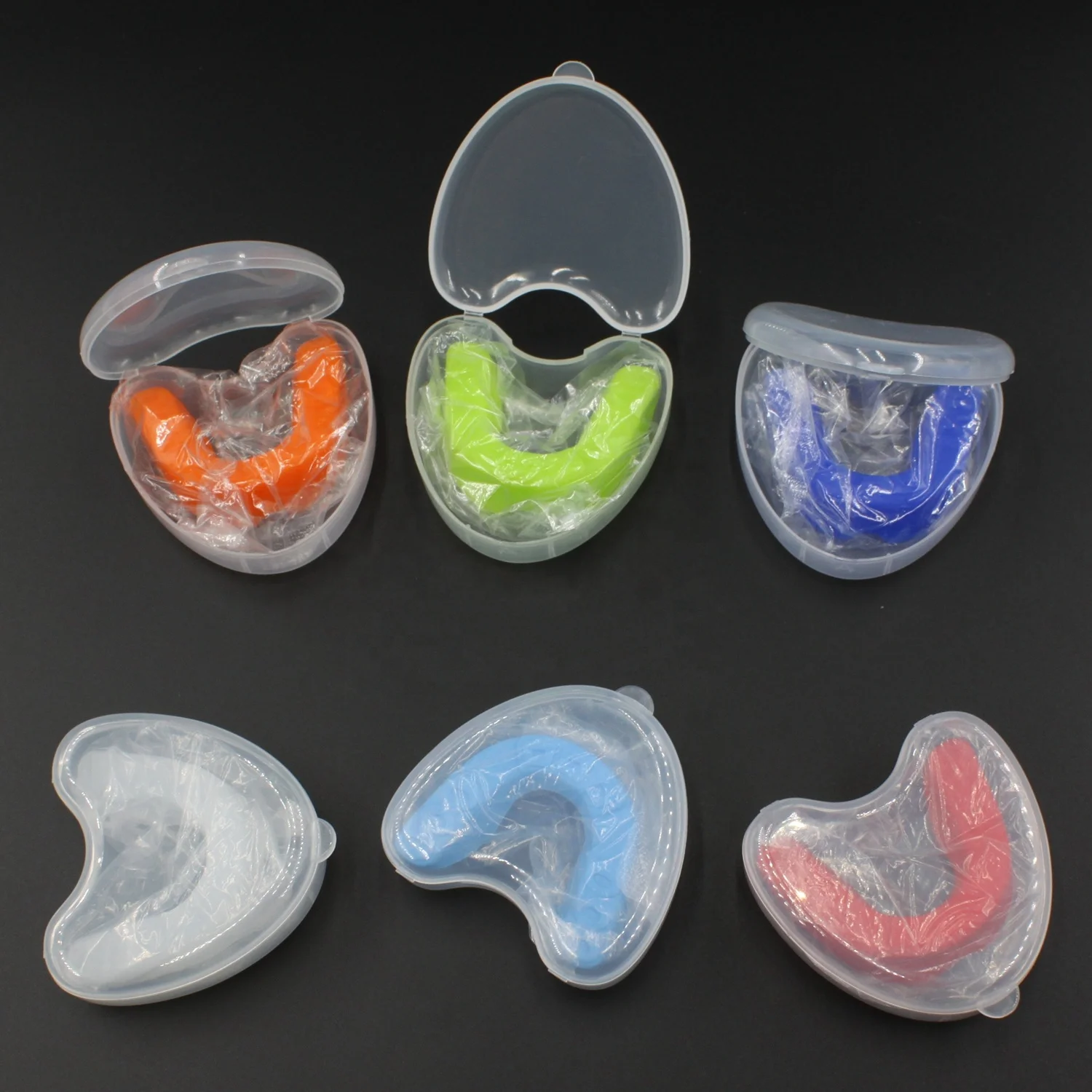 Wholesale Custom Logo Self Fitting Silicone Rubber Dental Bruxism Sports Mouth Guard Powerlifting Rugby MMA Boxing Mouthguard