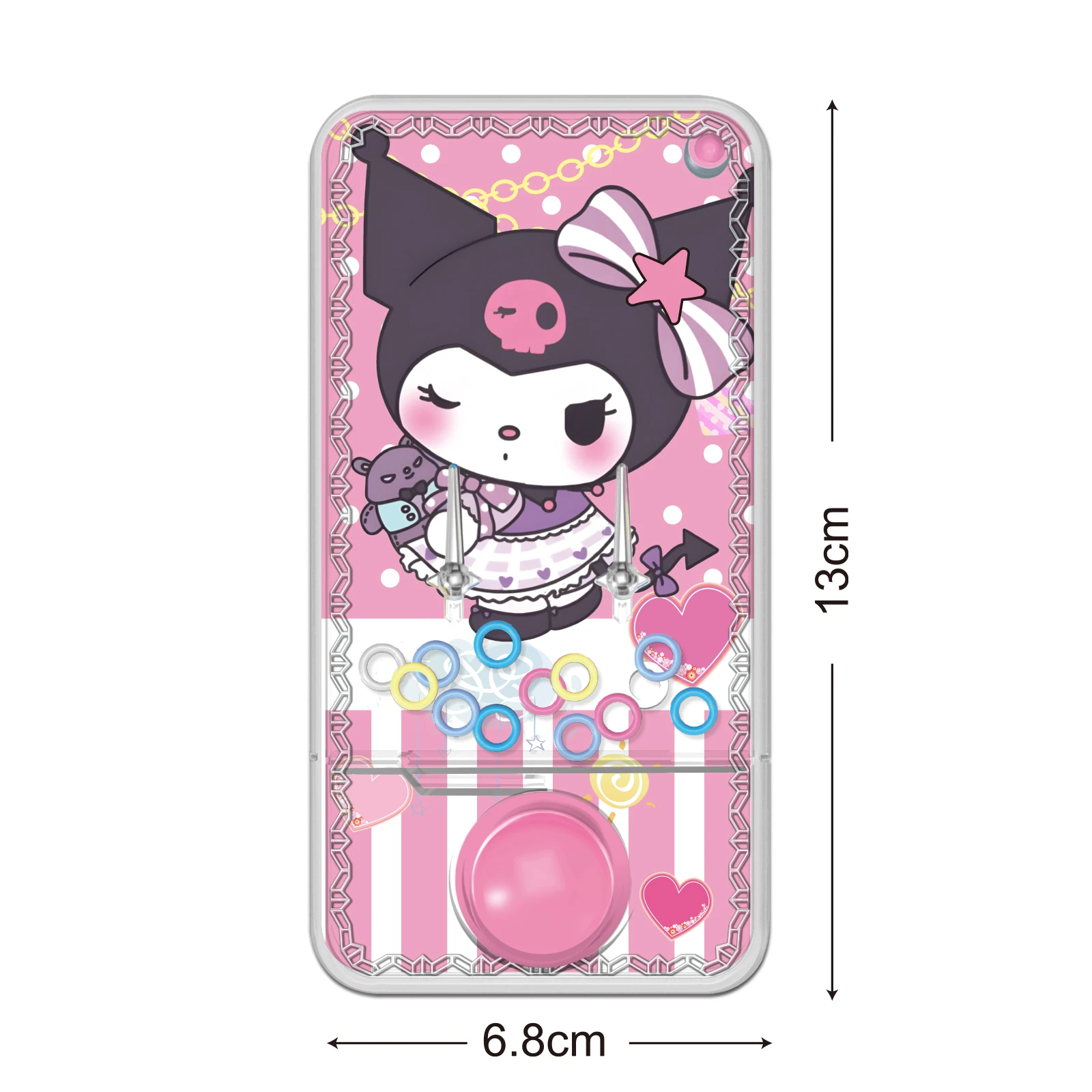 Hot selling Cartoon Anime Cheap Handheld Sanrioed Kuromi Ring Toss Water Ring Game