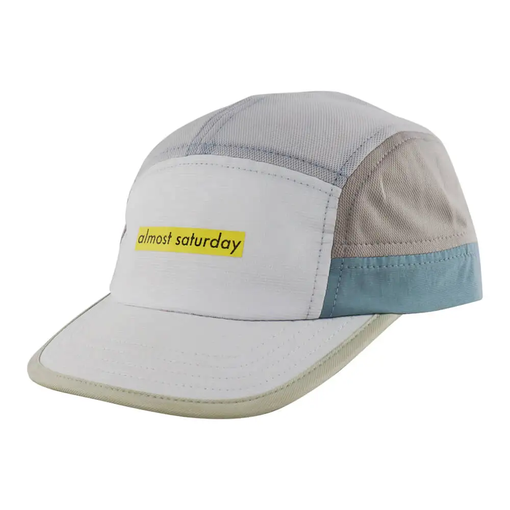 Custom 8 Panel  Puff Printed Logo Camper Cap with Technical Breathable Polyester Fabric