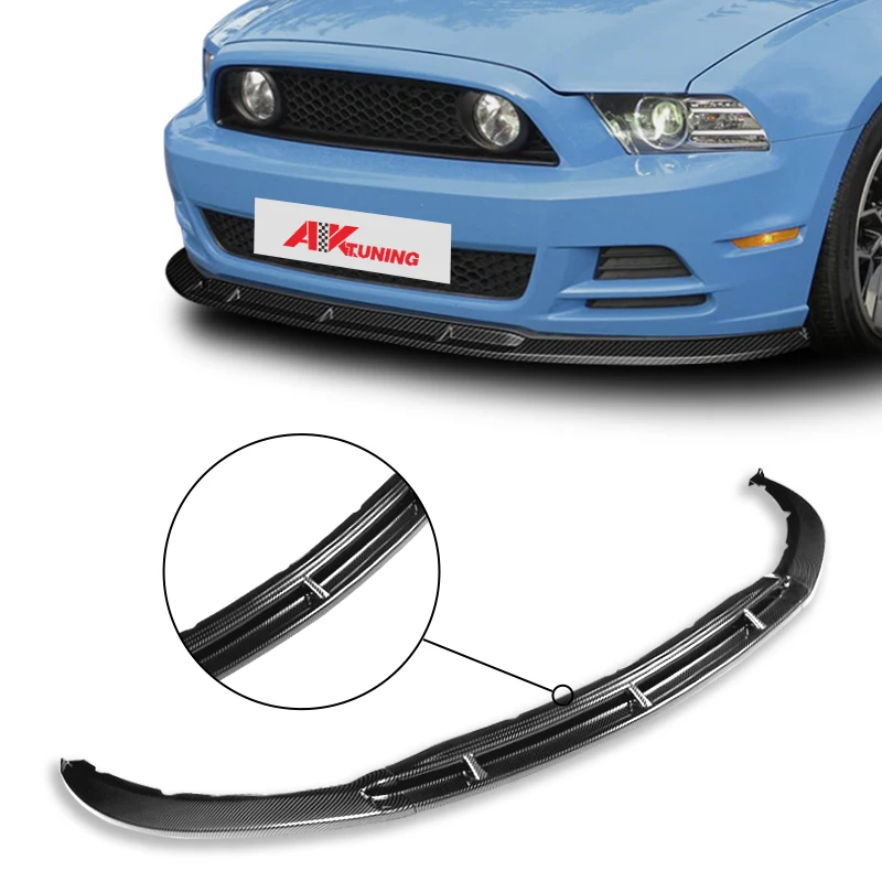 Black/Carbon Look  Front Bumper Body Kit Spoiler Lip For ford mustang pp