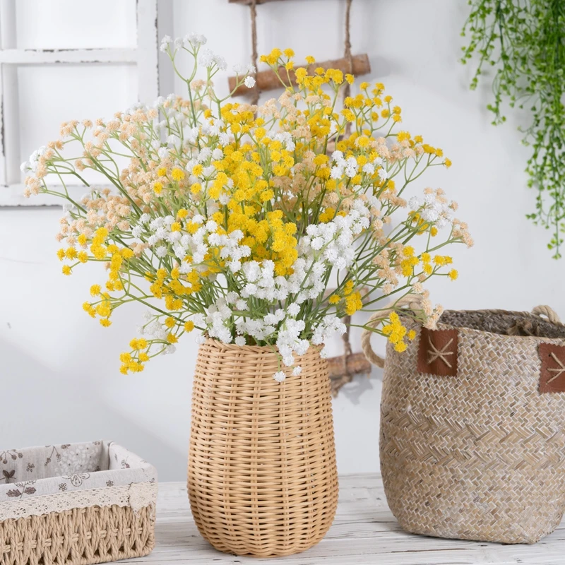 CL08001 New Arrival 63cm Artificial Plastic Gypsophila Single Stem Decorative Simulation Babybreath Real Touch For DIY Decor