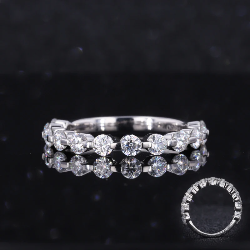 Starsgem DEF VVS lab diamond 34 eternity band platinum ring