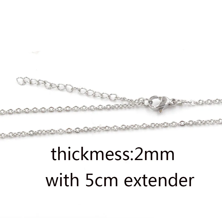 1mm 1.5mm 2mm 45cm Stainless Steel O Chain 18K Gold Vacuum Plated Non-fading DIY Chain Necklace