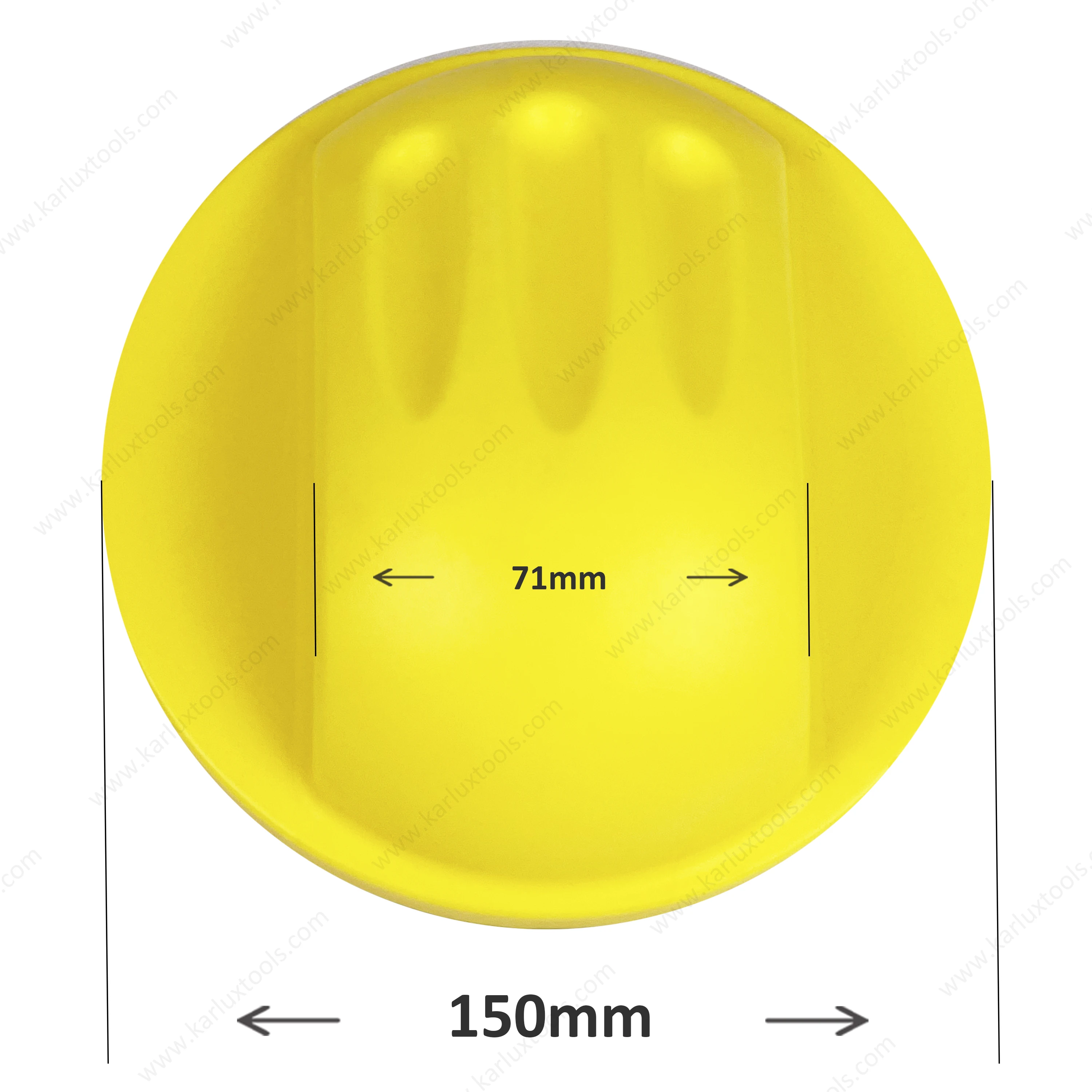 6 Inch Hand Sanding Blocks Round for 6 Inch Hook and Loop discs Ideal For Wood Furniture Restoration Home Arts and Crafts