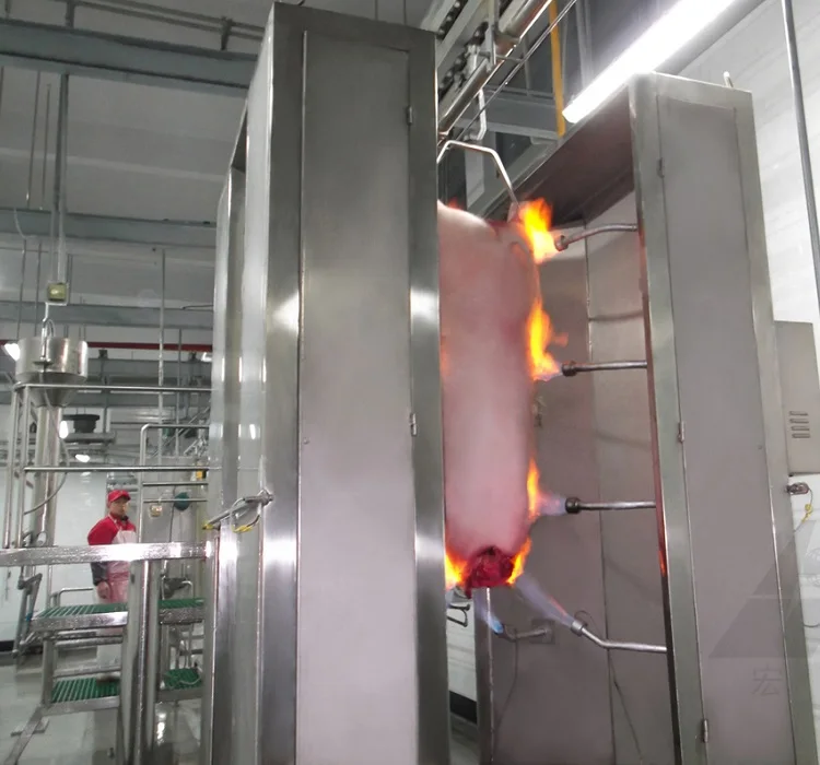 slaughtering equipment pig hair singeing burning furnaces machine