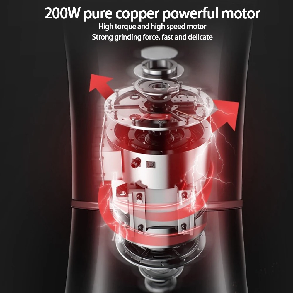 Mini Electric Manual Coffee Grinder Machine Cafe Grass Nuts Herbs Grains Pepper Tobacco Spice Flour Mill Beans Automatic Grinder