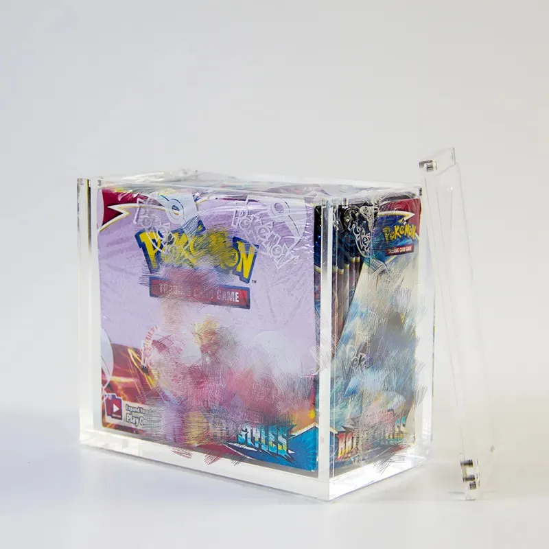 UV Protection  99% Game TCG  Acrylic Pokemoned Booster Box  Case for Trading Card