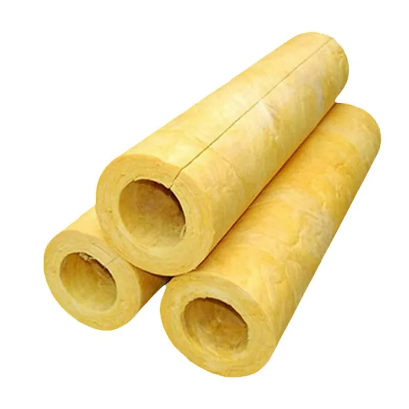 Hot sale glass wool insulation material flexible steam pipe glass wool pipe