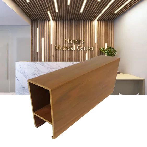 2022 Wpc Wood Plastic Composite Strip False Ceiling For Residential Ceiling