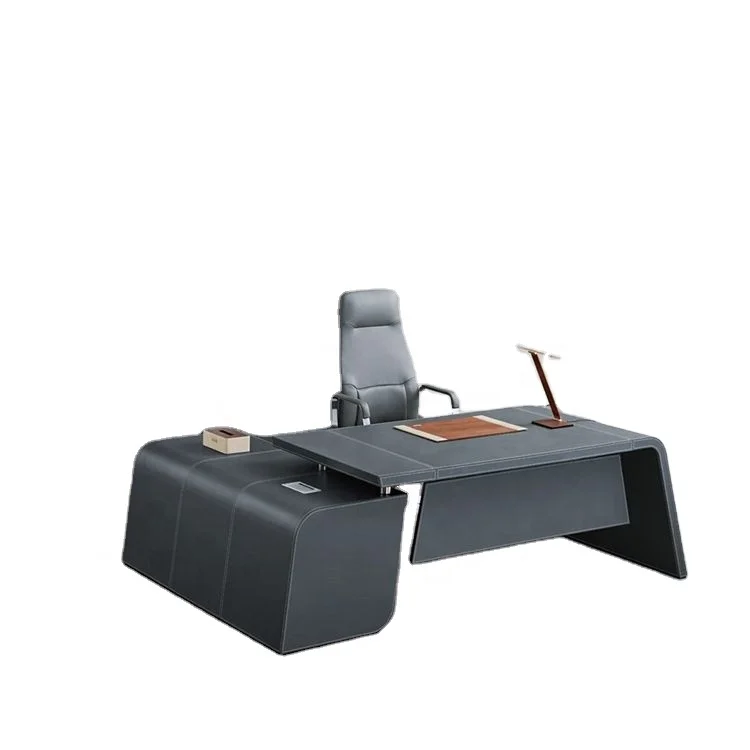 Modern Office Business CEO Small Desk Luxury Director Office Desk for Boss Executive Office Desk Set