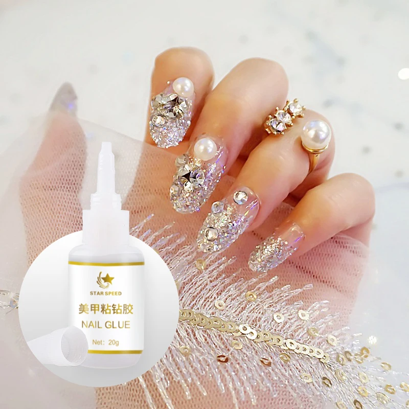 Star Speed 20g nail glue gel long lasting strong hold nail adhesive best nail glue for rhinestone