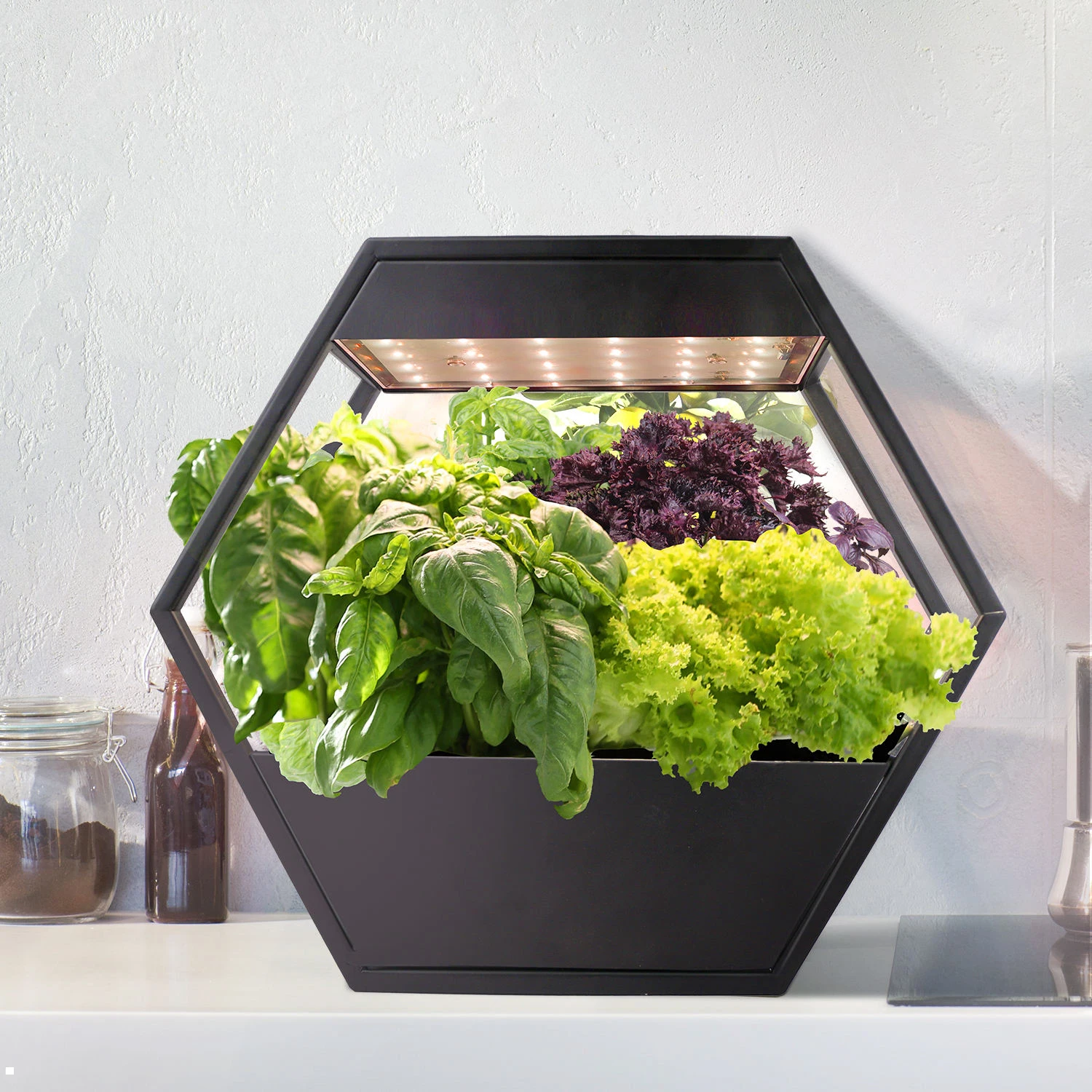 LED Metal indoor Garden for plants indoor herb growing system grow lights for indoor smart herb garden kit