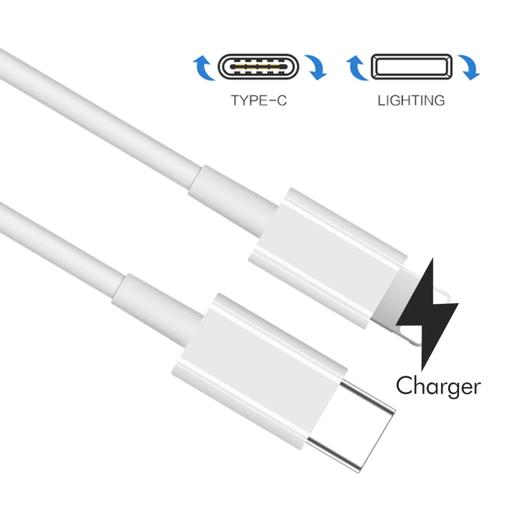 1 м 2 18 Вт 20 PD Usb C зарядный кабель быстрое зарядное устройство для IPhone 12 11 Pro XS Max XR 10 X Type к lighting