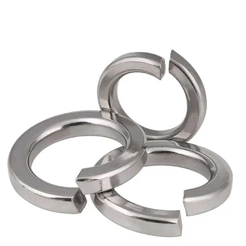 NXF 2507 Flat Washer GB93 Standard Duplex Stainless Steel Spring Washer with Plain Finish Internal Tooth Style