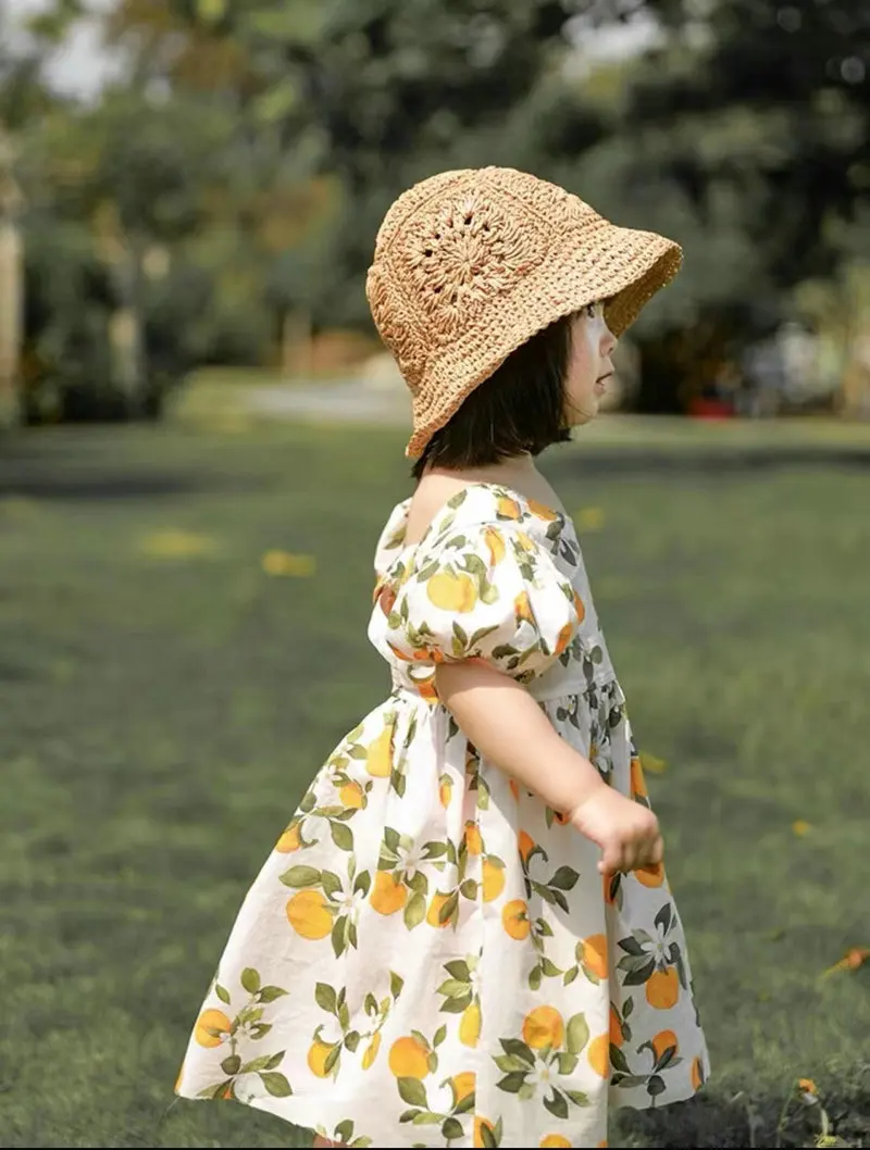 Lemon Print Liberty Floral Printing Fabric Digital prints fabric for kids