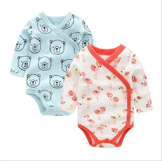 Hot sale baby clothing cotton 3-24M bodysuit infants wear newborn size with full prints