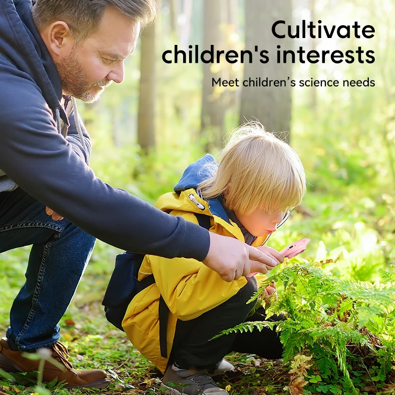 ALEEZI 355 New Arrival Stem Learning Portable Science Microscope Toys DIY Experiment Science Microscopic Digital Camera for Kids