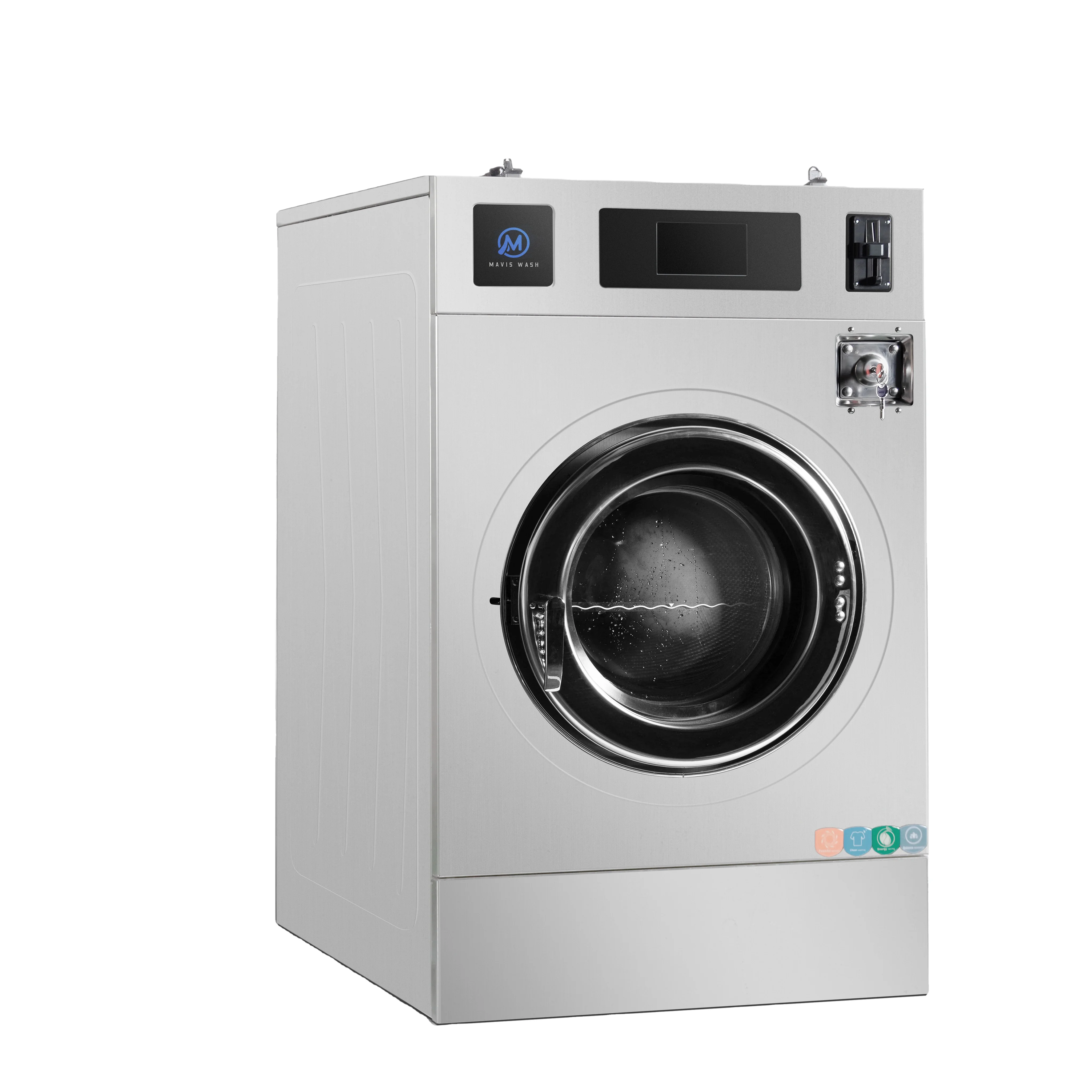 Washer Extractor Hard Mount Industrial Laundry Machine Coin Operated Washing Machines for Hotel University Laundry 12kg