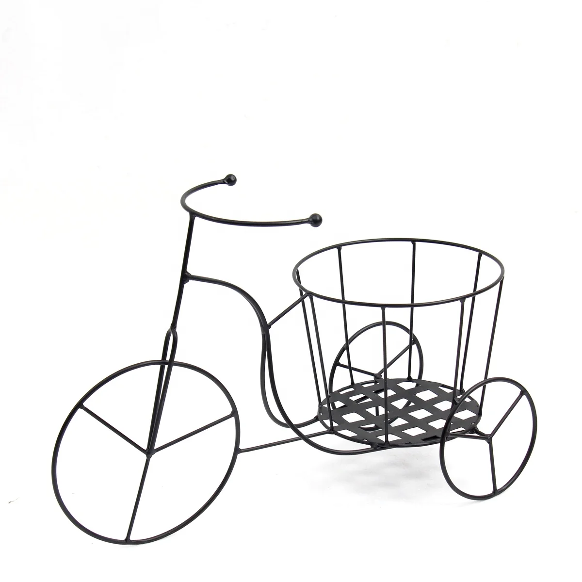 FUHUA new Decorative Small Tricycle Garden Bike Planter Iron Bicycle Planter Stand