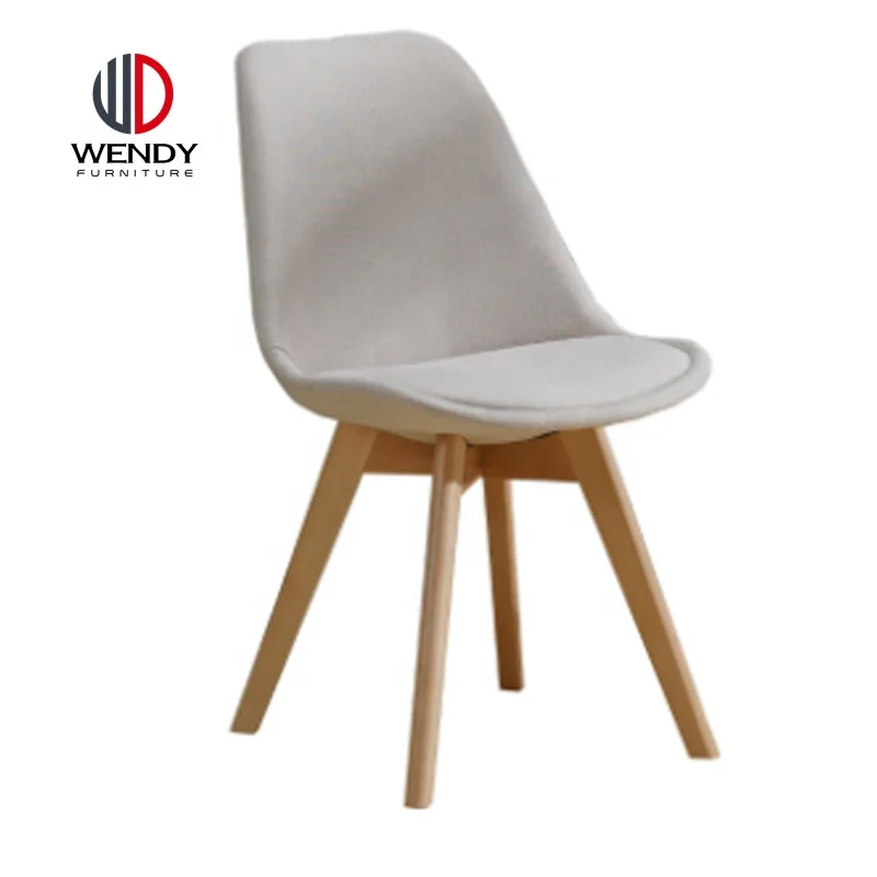 sillas plasticas popular design dark grey color fabric dining room chair