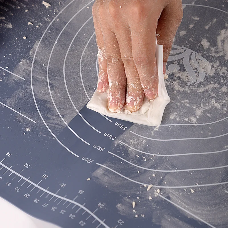 new Silicone Baking Pastry Mat With Measurement Non-Slip Silicon For Dough Rolling Mat Non-Slip Silicone Pastry Mat
