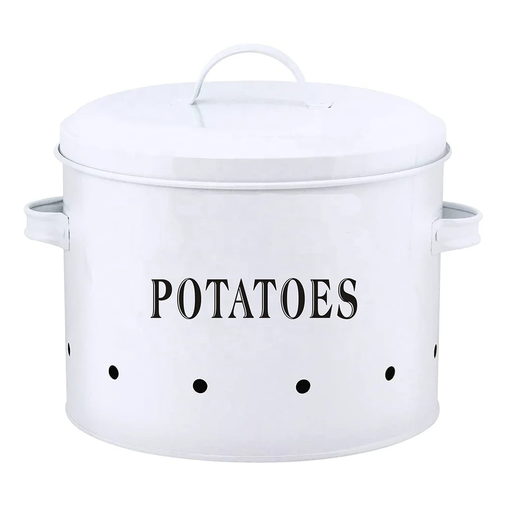 Potato Storage Tin Onion Garlic Containers Food Storage Container for Kitchen