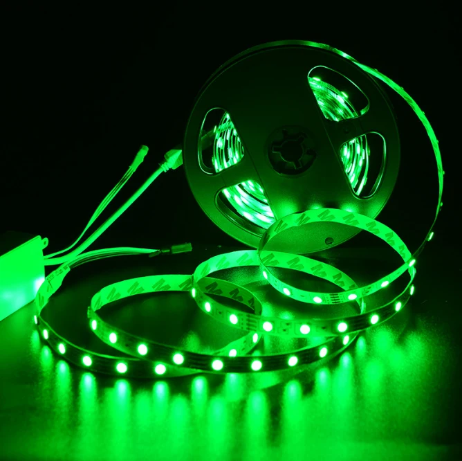 SMD 5050 60leds/m RGB Waterproof led strip+ 44key remote controller+ DC 12V 5A power supply 1 set