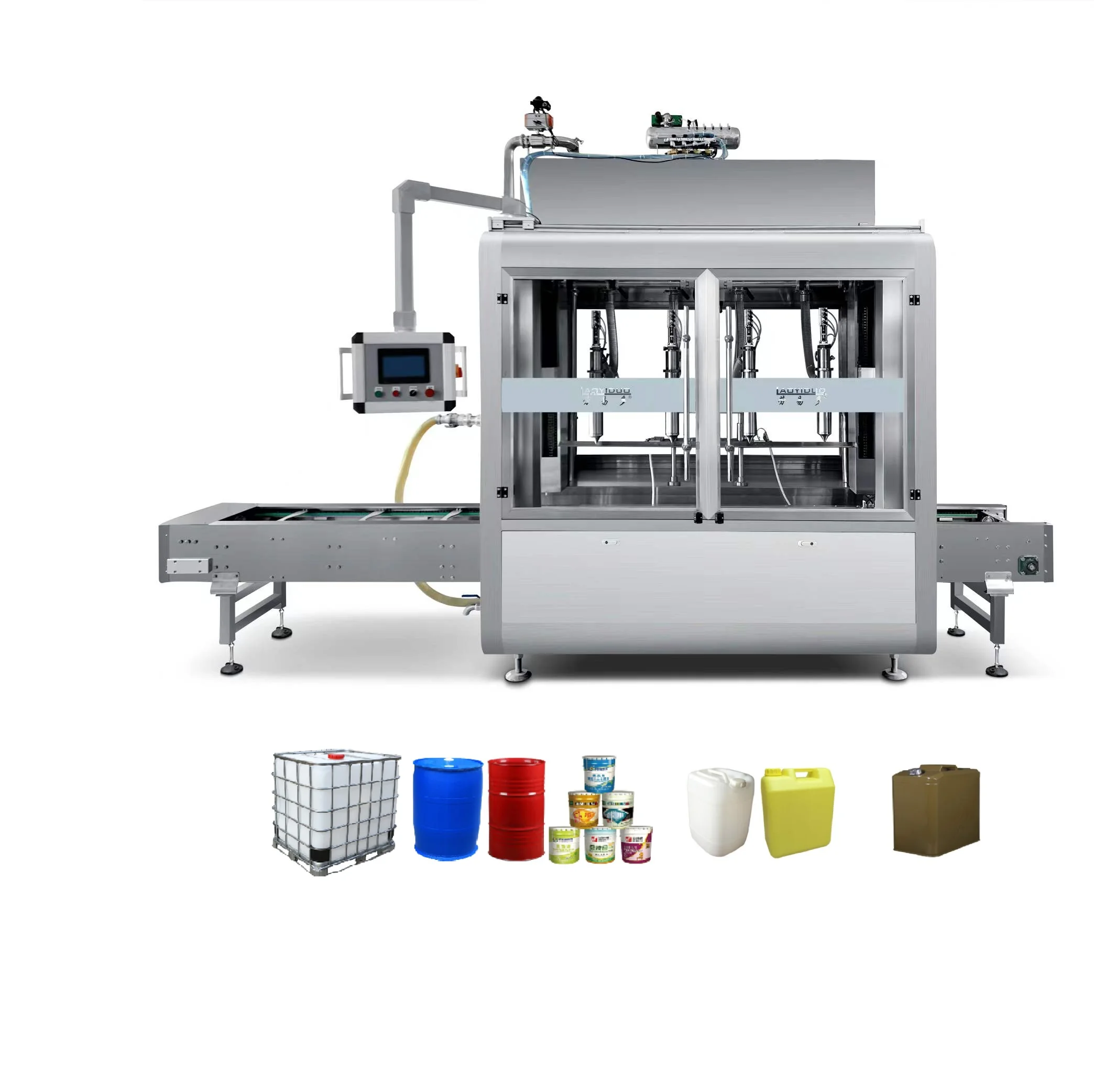 Nitric Acid Foamy Liquid Filling Machine Bottle Jars Filling Machine With 2/4/6/8/10 Heads nozzles