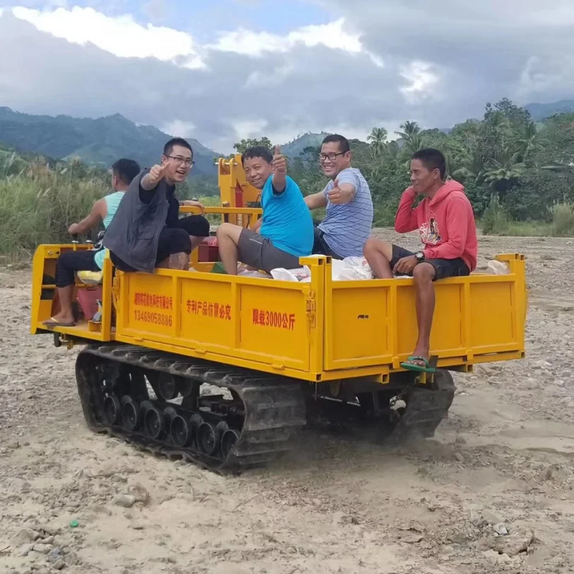 1ton 2ton 3ton tracked dumper  Woodland Garden crawler dump in Malaysia