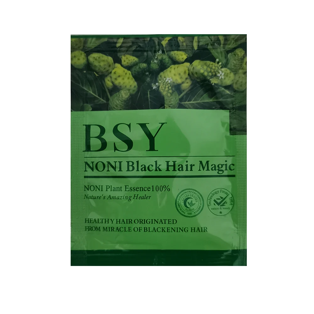 High Quality Natural Formula Organic Plant Mens Women 30ml Professional Colorant Black Hair Color Dye Shampoo