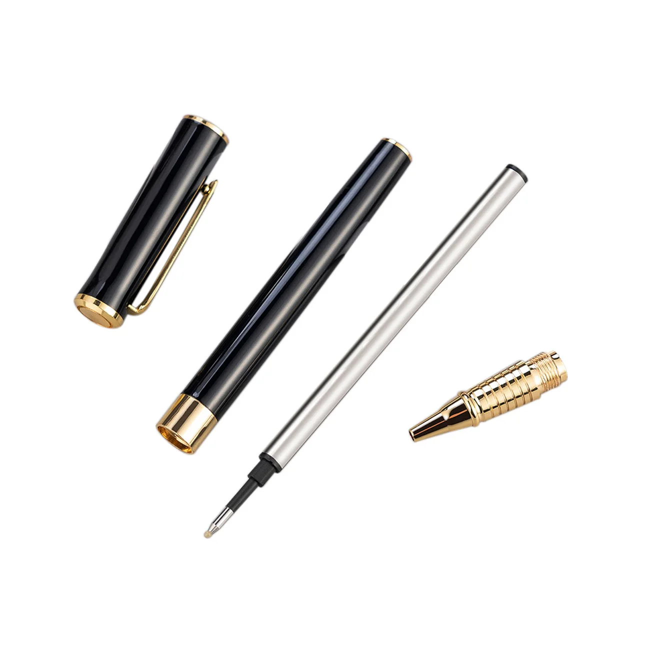 JH Luxury Ink Pen Executive Business Gift Pen Custom Logo Metal Roller Ball Pen For Office
