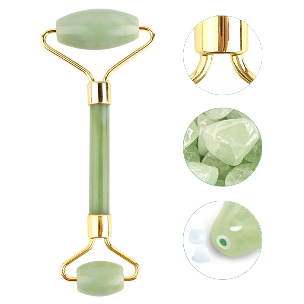 New Product Best Private Label Body Massage High Quality Anti Aging Roller Natural Jade Facial Massager