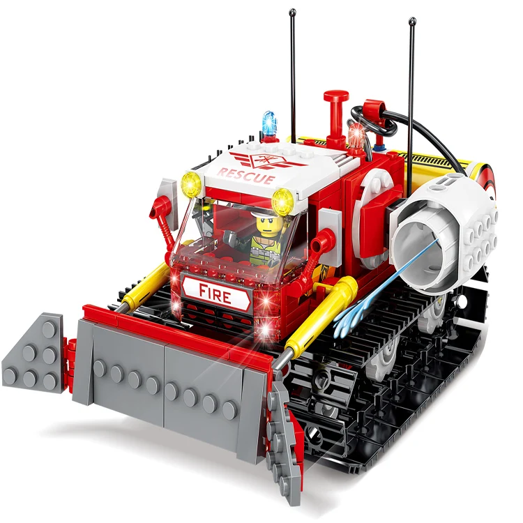 KAZI New hot sell fire fighting truck building block Christmas gift compatible with all Major brands Educational for kids toys