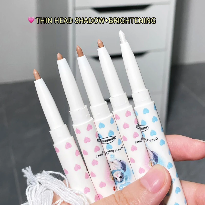 HERORANGE ODM Fog Color Double Head Lipliner Outline Lip Shape Moisturizing And Easy To Draw Matte Lipliner Pen