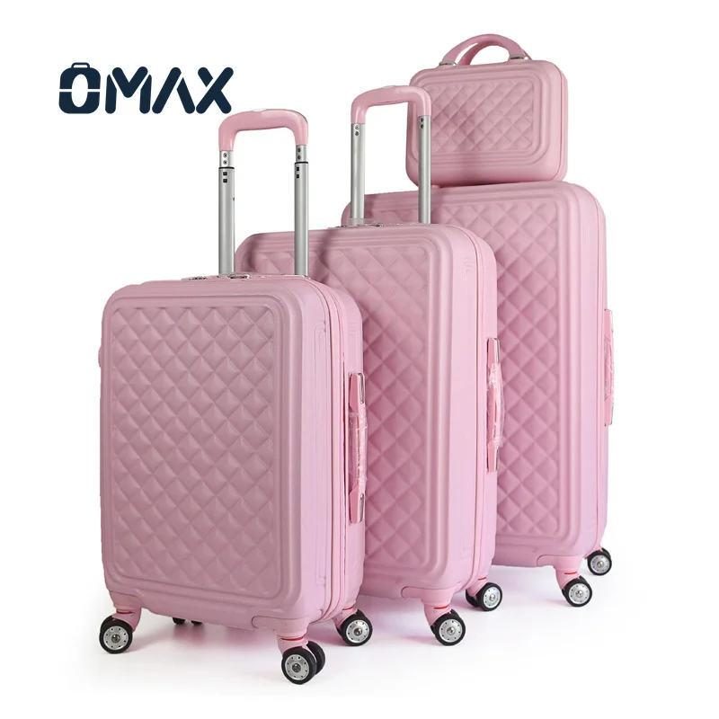 OMAX High-End унисекс ABS деловой костюм для багажа высококачественный бриллиантовый безмолвный Универсальный 4-колесный Дорожный чемодан Комплект с спиннером