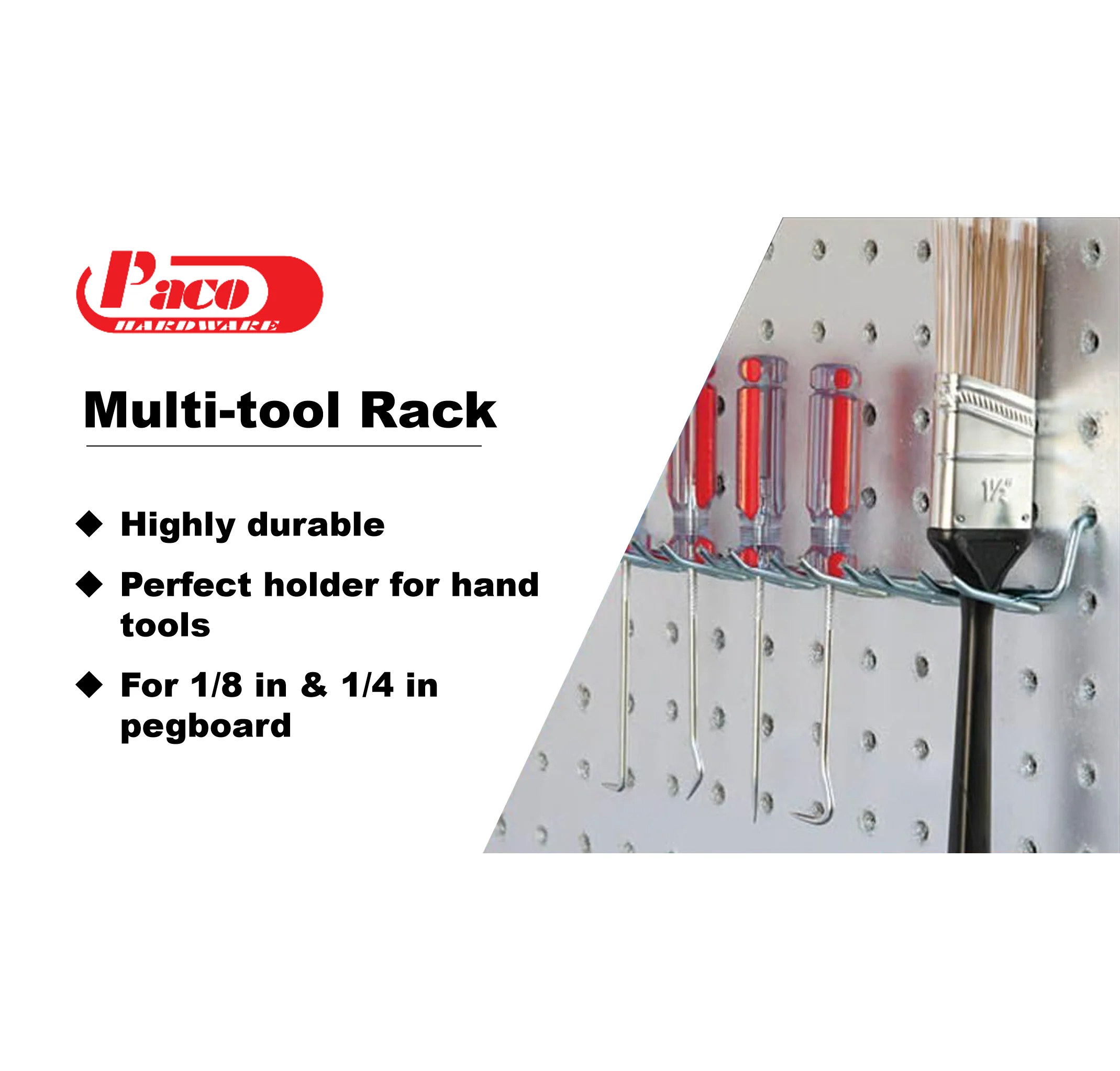 Pegboard Multi-Tool Rack Tool Holder Screwdriver Holders for Shop Store