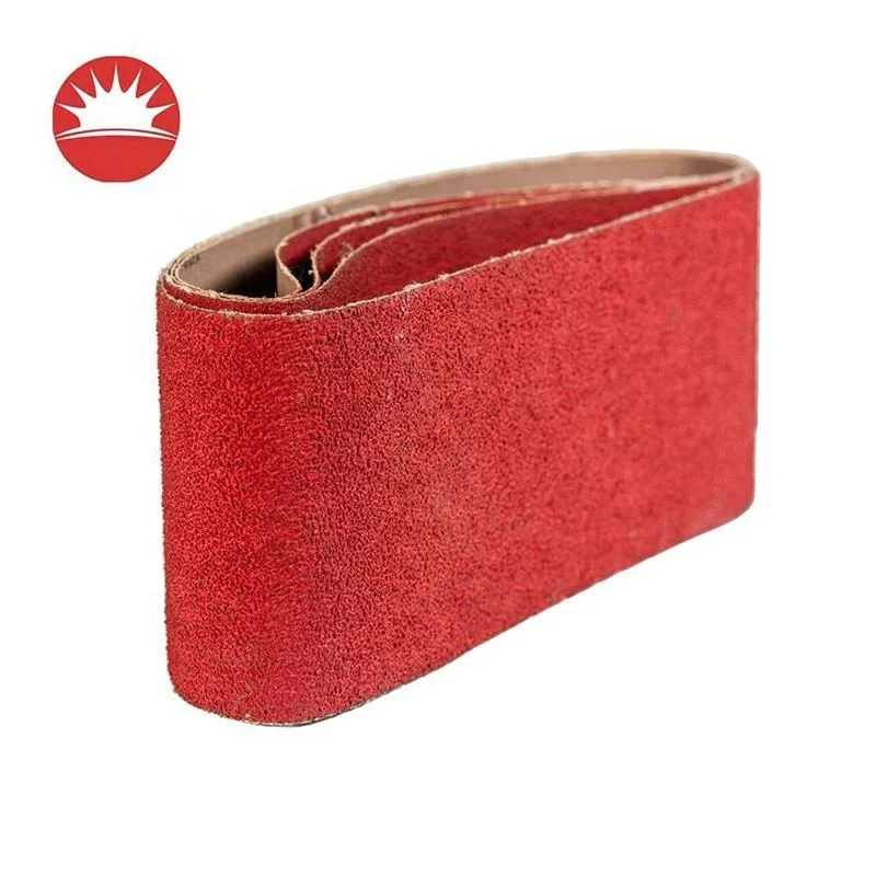 High Performance The Most Affordable Price Popularity Red Aluminium Oxide Paper Belt For Wood Metal Polishing Sanding Belt