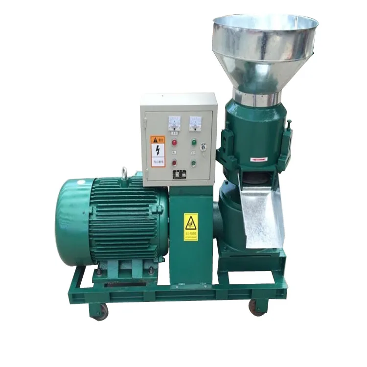 Mini Wood Sawdust Pellet Making Machine Animal Feed Chicken Pig Poultry Feed Processing Machines Mill Pelletizer Roller Machines
