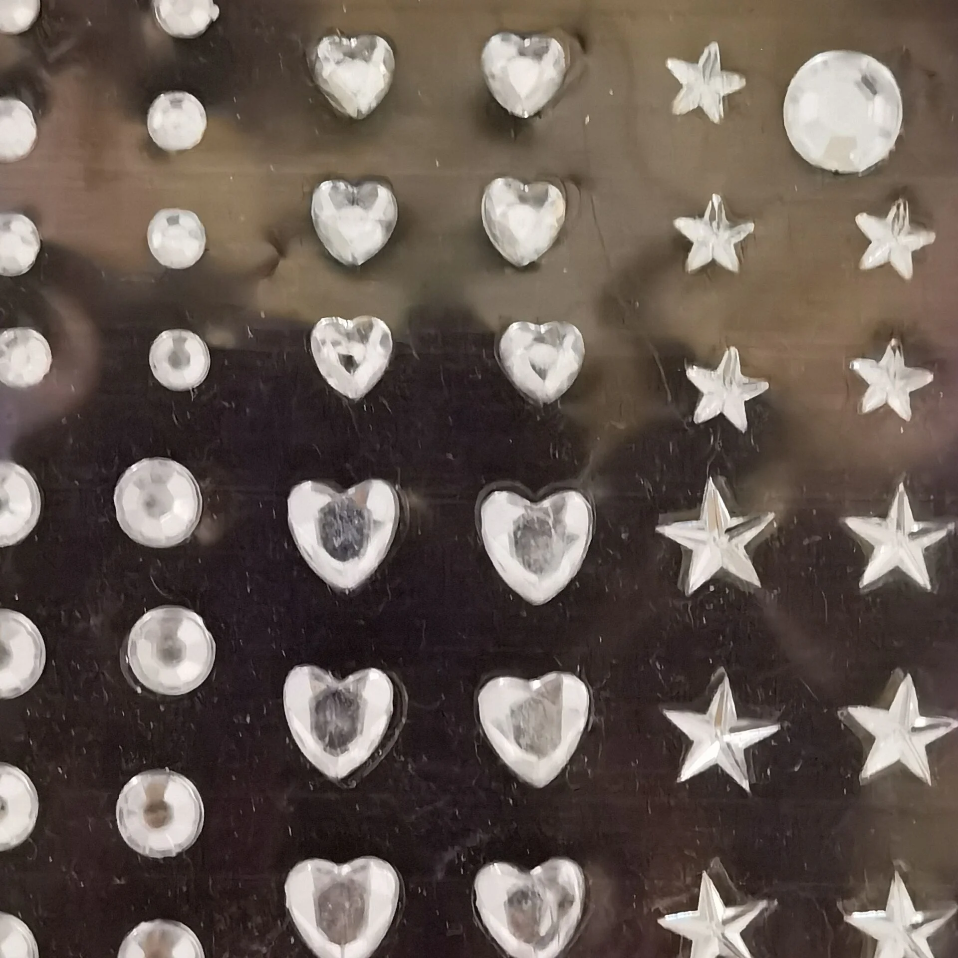 Self Adhesive Acrylic Gem diamond crystal Multiple shapes Pearl Rhinestone Sticker