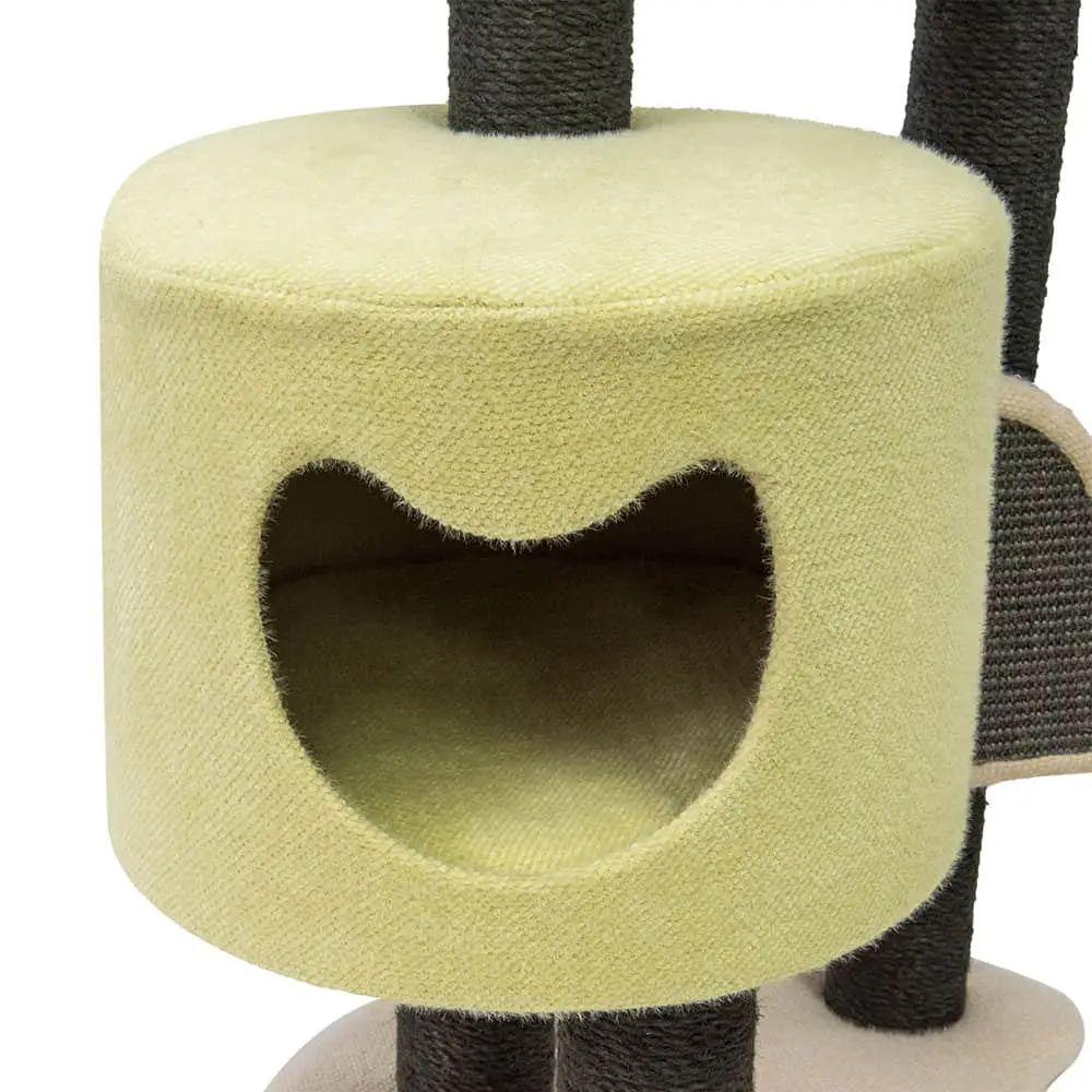 Factory Direct Multi-level Cat Tree Scratching Posts Climbing Sisal Rope Plush Cat Cave Condo Furniture House Tower