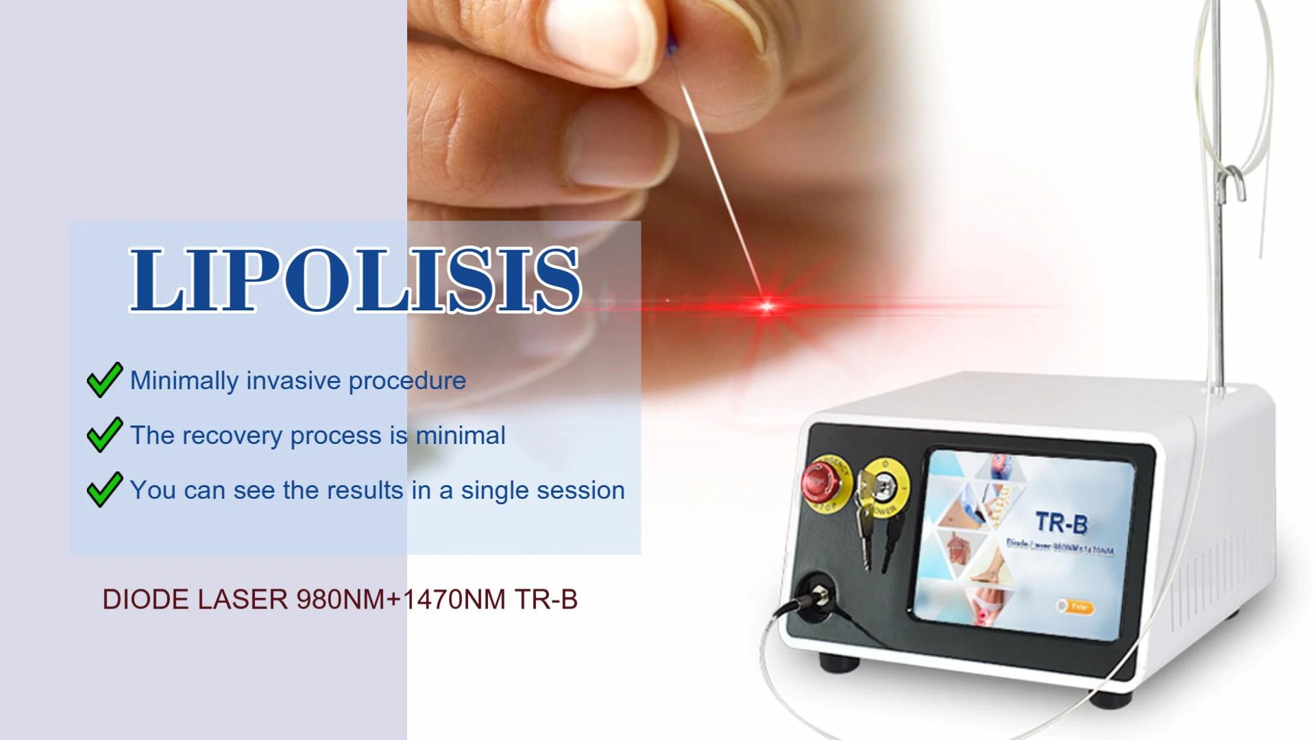 2023 laser assisted lipolysis 980nm+1470nm doctors laser double chin machine vaser liposuction machine clinic