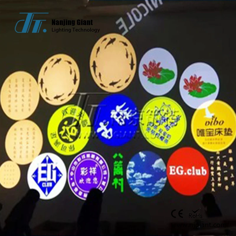 Economical logo light GLG-00 12w rotating ultra short throw gobo projector