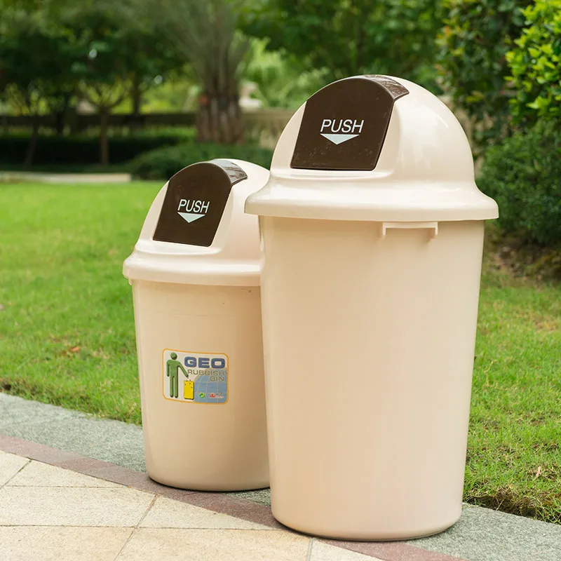 Cheap 70l Plastic Office Rubbish Trash Waste Recycling Bin Dustbin With Lid For Home And Office Use