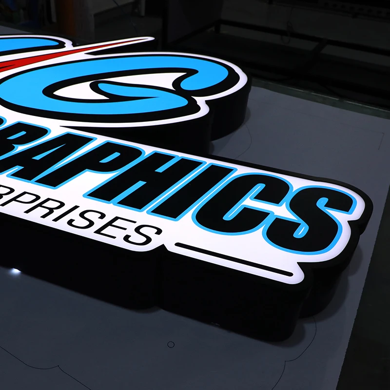 Yijiao Custom Acrylic Light Box Sign Standing light boxes Face lit light box  for Advertising