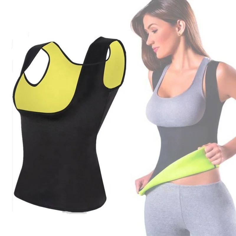 Wholesale Sweat Unisex Suits Sports Crop Top Slimming Vest Shoulder Support Shapers Gaine Neoprene Waist Trimmer