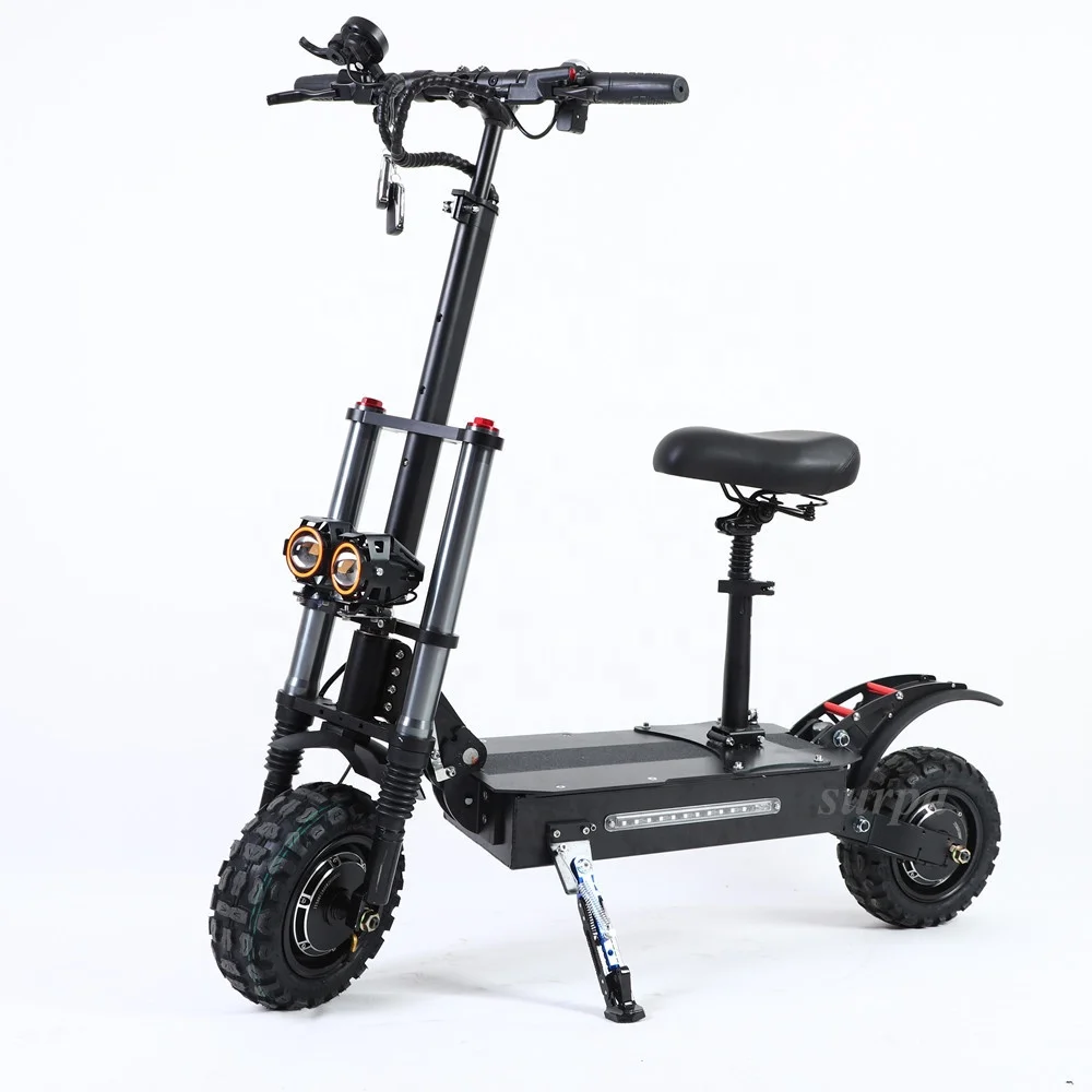 13inch 5600w light weight big power adults dual motor folding electric scooter e-bike and e-scooter