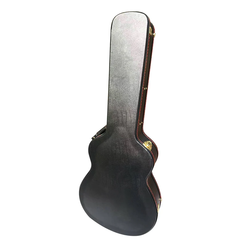 Wholesale customized waterproof and shockproof Jumbo guitar wooden case professional instrument box acoustic guitar hard case